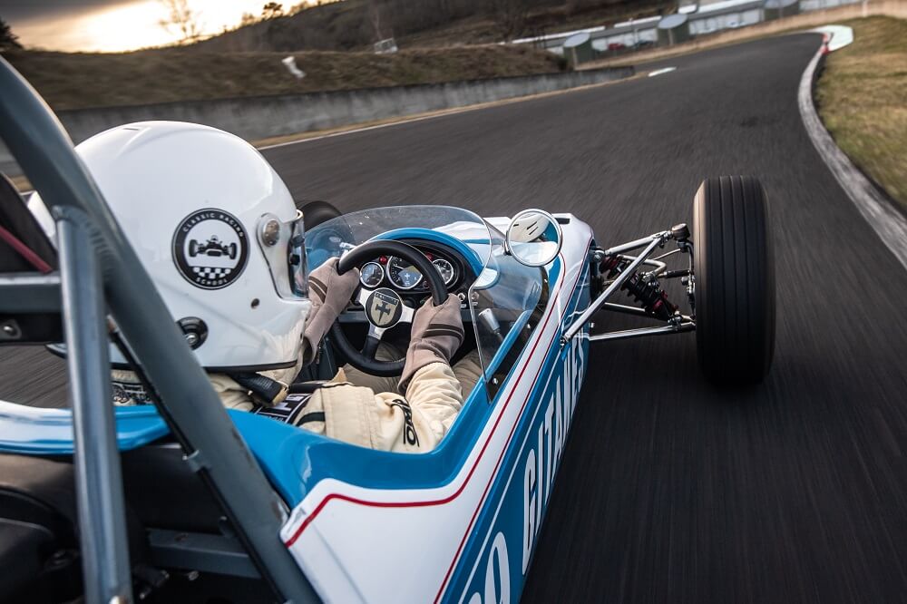 Driving course at the Classic Racing School